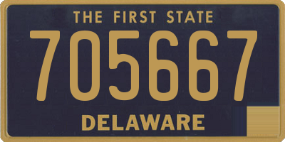 DE license plate 705667