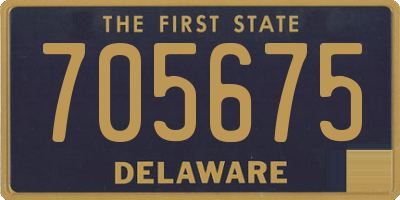 DE license plate 705675