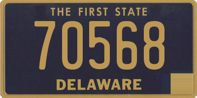 DE license plate 70568