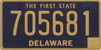 DE license plate 705681