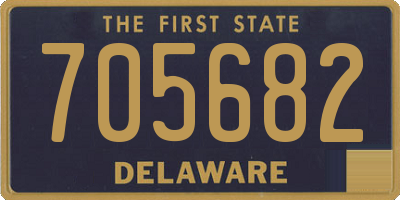 DE license plate 705682