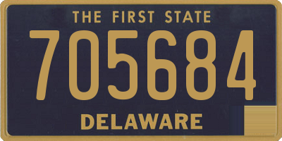 DE license plate 705684