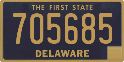 DE license plate 705685
