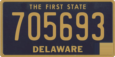 DE license plate 705693