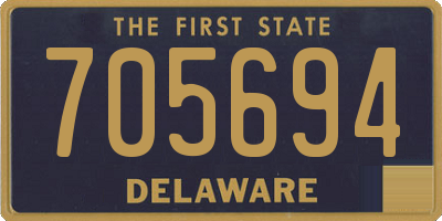 DE license plate 705694