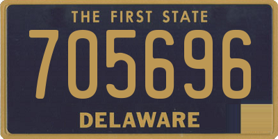 DE license plate 705696
