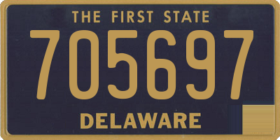 DE license plate 705697