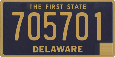 DE license plate 705701