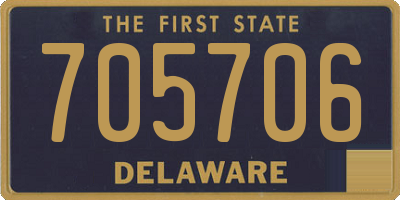 DE license plate 705706