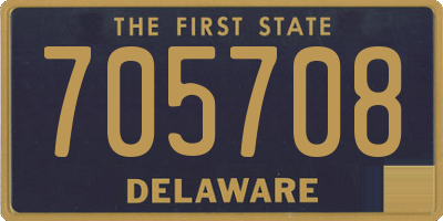 DE license plate 705708