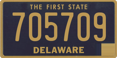 DE license plate 705709