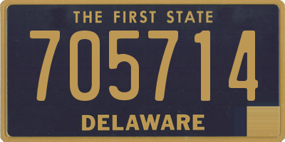 DE license plate 705714