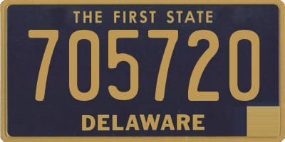 DE license plate 705720