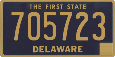 DE license plate 705723
