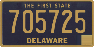 DE license plate 705725