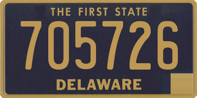 DE license plate 705726