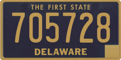 DE license plate 705728