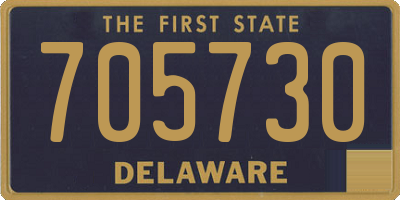 DE license plate 705730