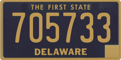 DE license plate 705733