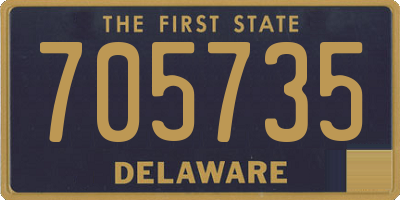 DE license plate 705735