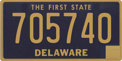 DE license plate 705740