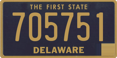 DE license plate 705751