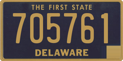 DE license plate 705761