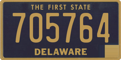 DE license plate 705764