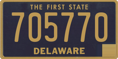 DE license plate 705770