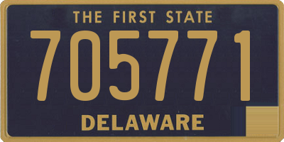 DE license plate 705771