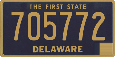 DE license plate 705772