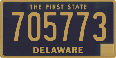 DE license plate 705773