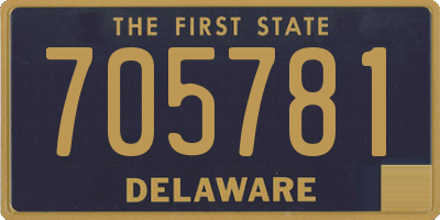 DE license plate 705781