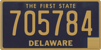 DE license plate 705784