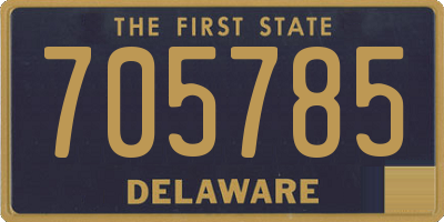 DE license plate 705785