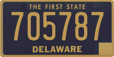 DE license plate 705787