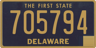 DE license plate 705794