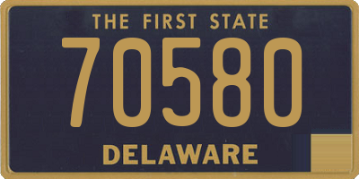 DE license plate 70580