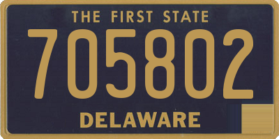 DE license plate 705802