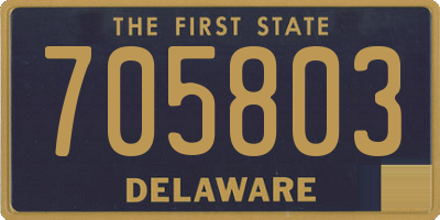 DE license plate 705803