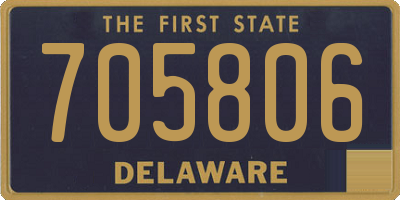 DE license plate 705806