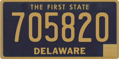 DE license plate 705820