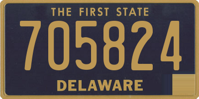 DE license plate 705824