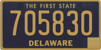 DE license plate 705830