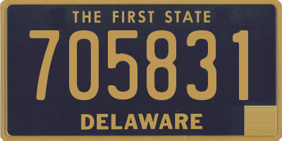 DE license plate 705831