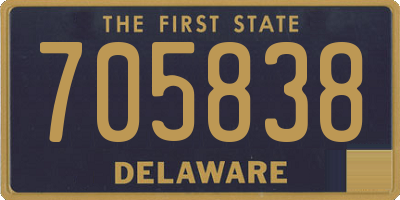 DE license plate 705838
