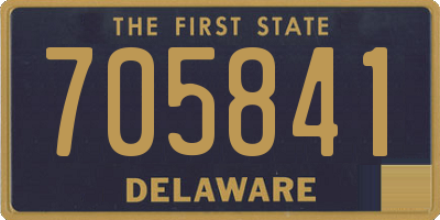 DE license plate 705841