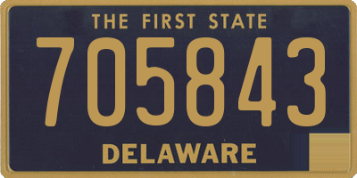 DE license plate 705843