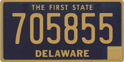 DE license plate 705855