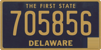 DE license plate 705856